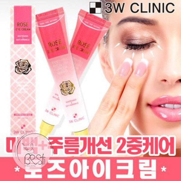 کرم دور چشم ضد چروک و روشن کننده (رز)3W Clinic - Image 4